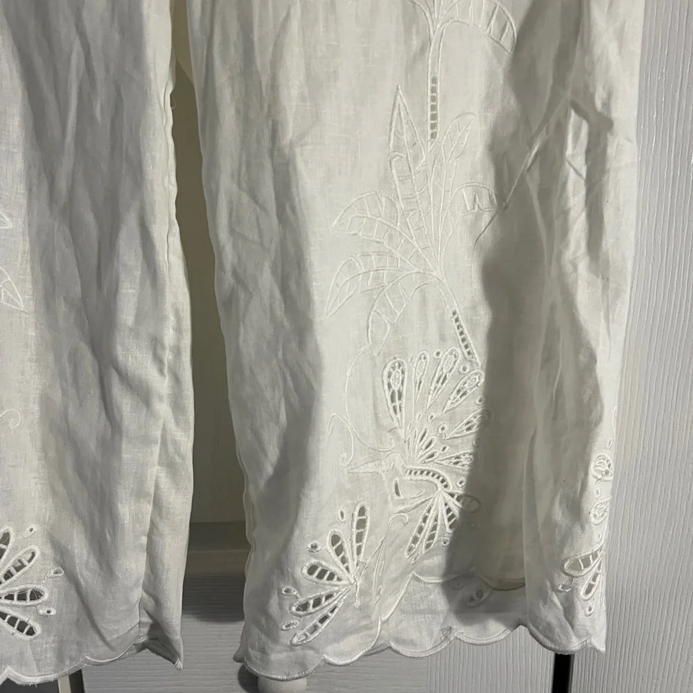 Calypso St. Barth White Cropped Pants - Picture 3 of 12